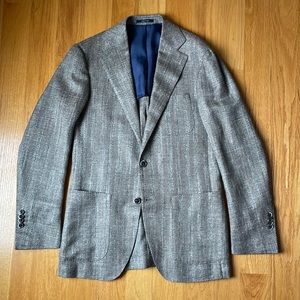 Suitsupply Herringbone Wool/Silk/Linen Sportjacket 36R
